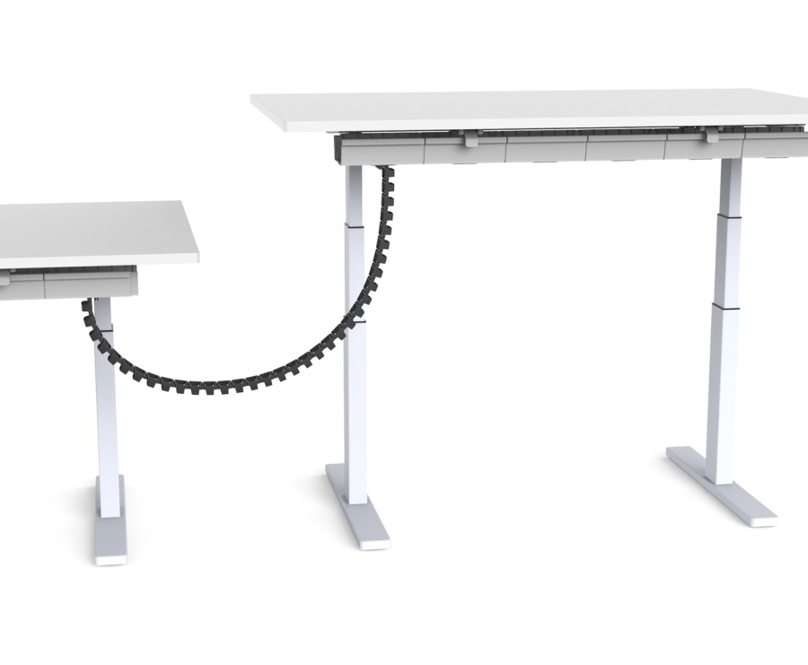 Magnetischer Kabelkanal Für Den Schreibtisch – Kabelversteck Bis Zu 8 Kabeln, 55 Cm Schwarz, Einfach Montierbar